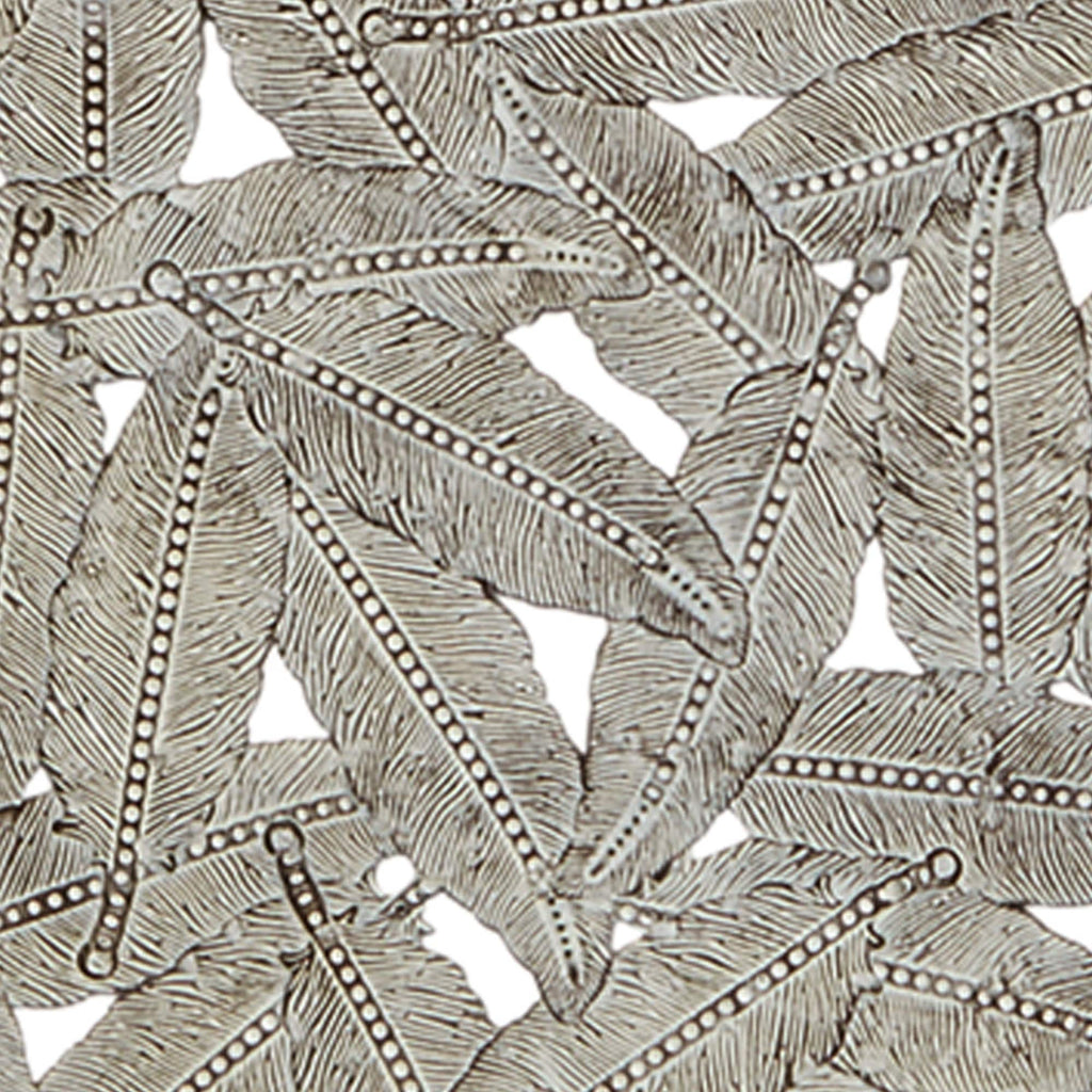 Textured Feather 3-Piece Metal Disc Wall Decor Set - 20in, 17.25in, 14.25in