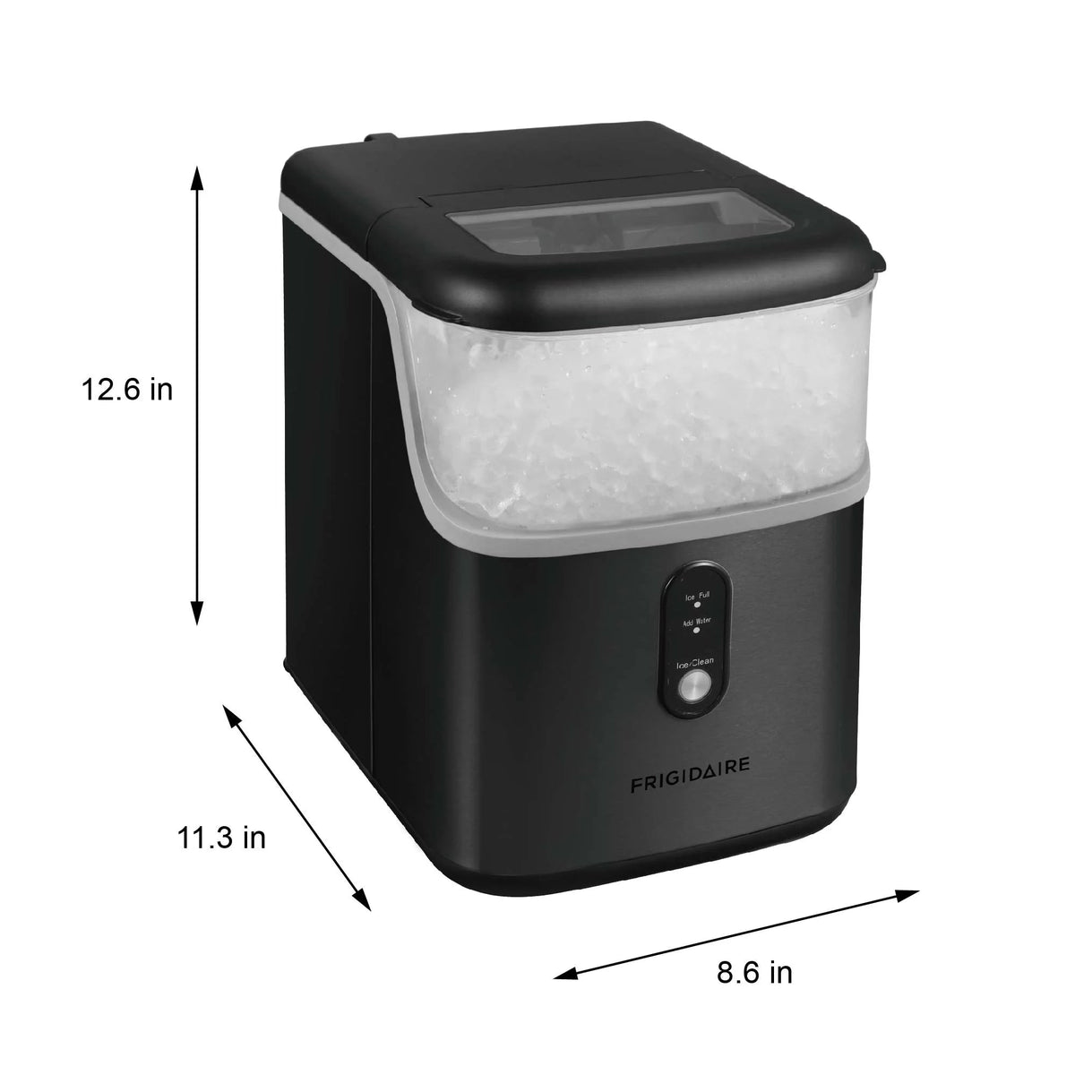 Frigidaire Nugget Ice Maker, 33 Lbs., Black Stainless Steel - EFIC228