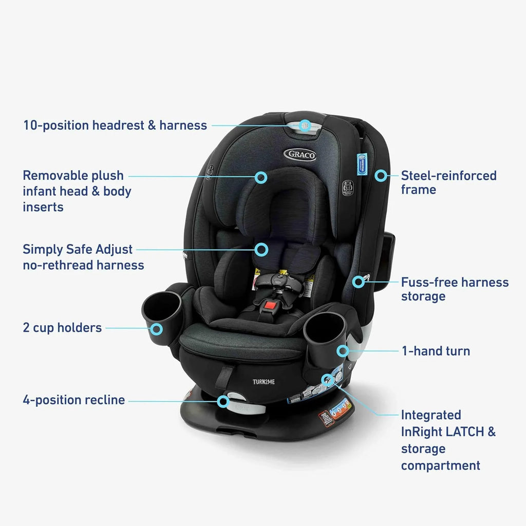 Graco Turn2Me 3-in-1 Rotating Convertible Car Seat, Cambridge 2.0 - 2215451