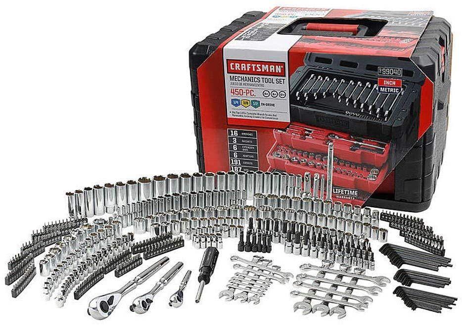 Craftsman 450-Piece Mechanics Set - Ratchet Socket Hand Wrench