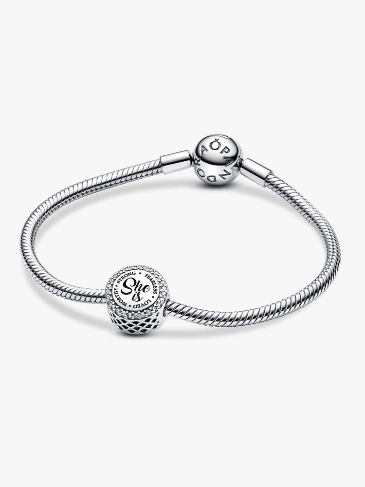 Engravable She Is Heart Charm
