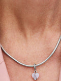 Mom Opalescent Heart Dangle Charm