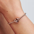 Radiant Heart & Floating Stone Charm