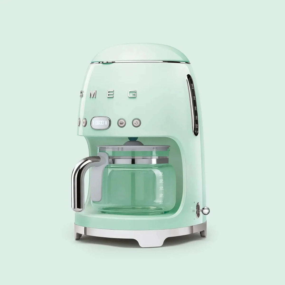 Smeg 50's Retro Style Drip Filter Coffee Machine, 10 Cups, Pastel Green