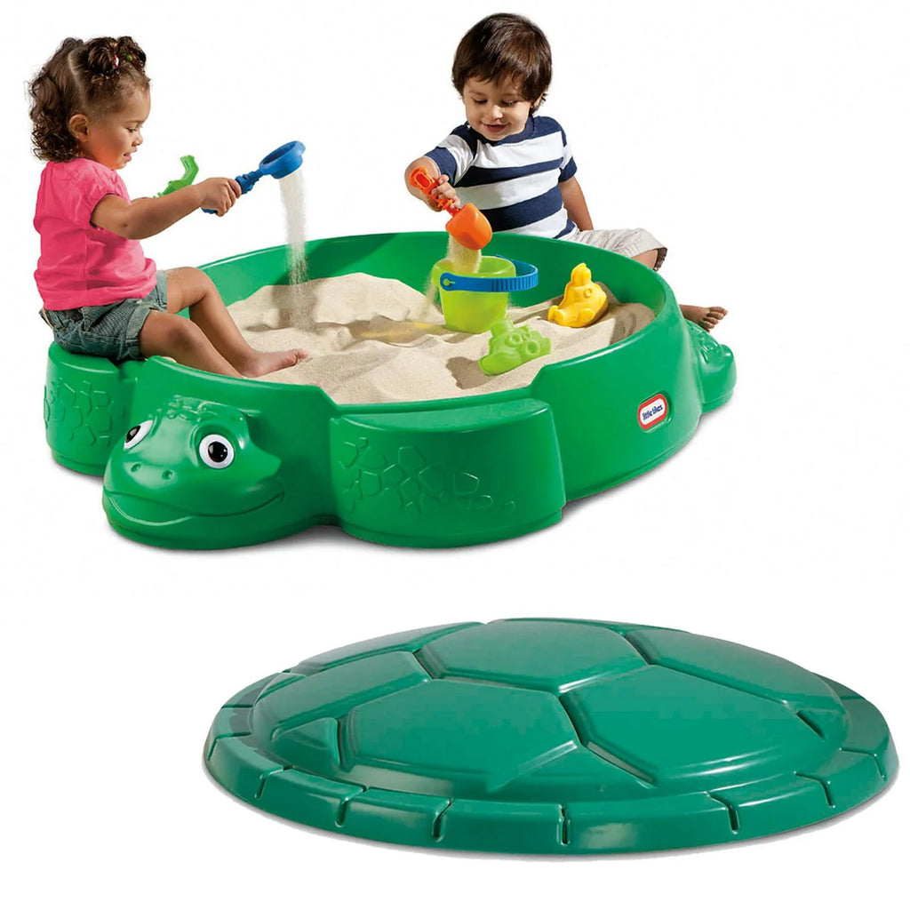Little Tikes Turtle Sandbox With Cover And Seats - 632884M