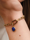 Blue Engravable Mini Medallion Charm