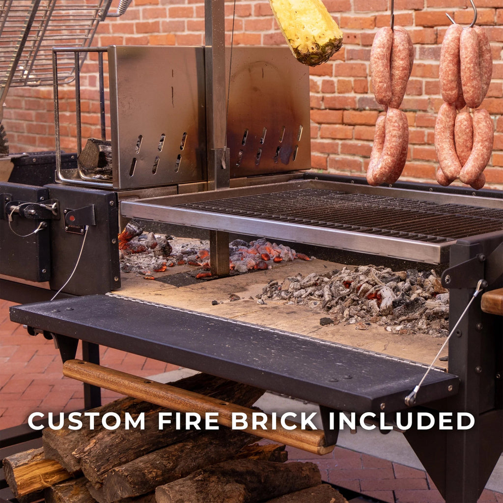 Backyard Discovery Argentine Santa Maria XL Wood Fire & Charcoal Steel Grill, 723 Square Inch - Asado Clamp