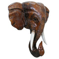 Wooden Elephant Head Wall Decor