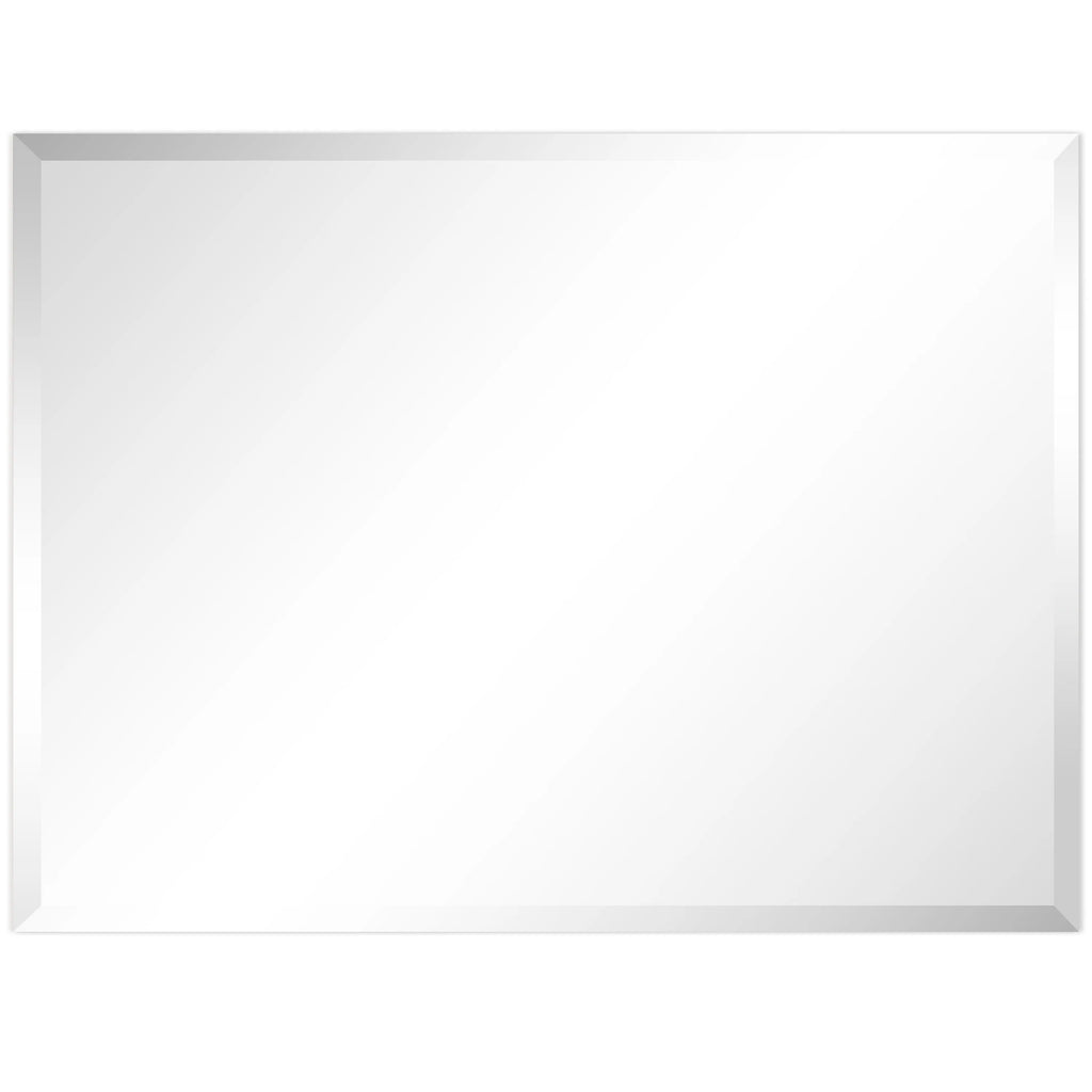 Frameless Beveled Prism Wall Mirror - Clear