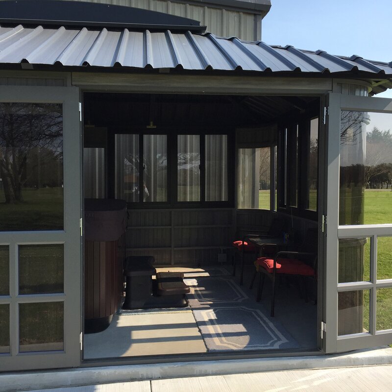 Composite PVC Patio Gazebo, 17.5-Ft. x 11.5-Ft.