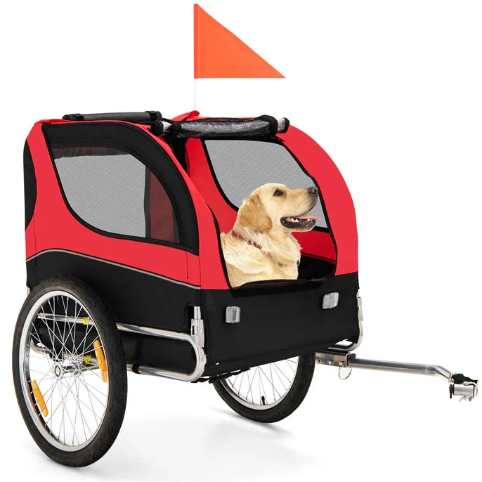 Pet Bicycle Trailer For Small And Medium-Sized Dogs And Cats, 40kg Capacity