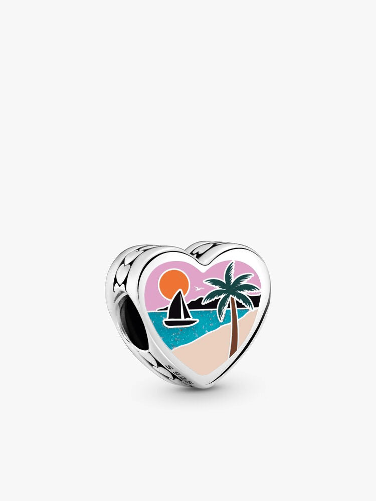 Puerto Rico Heart Charm