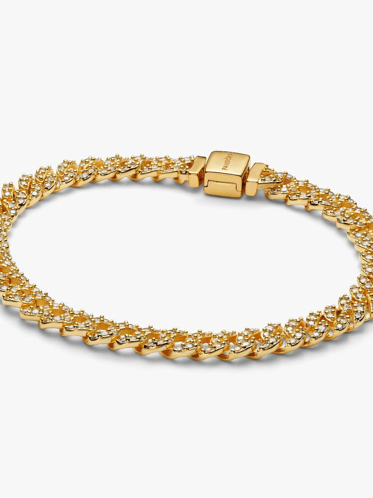 Pavé Cuban Chain Bracelet
