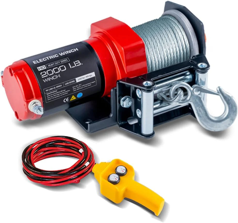 RUGCEL 12000lb 12V Truck Electric Winch With Steel Rope - 12000lb-steel-rope
