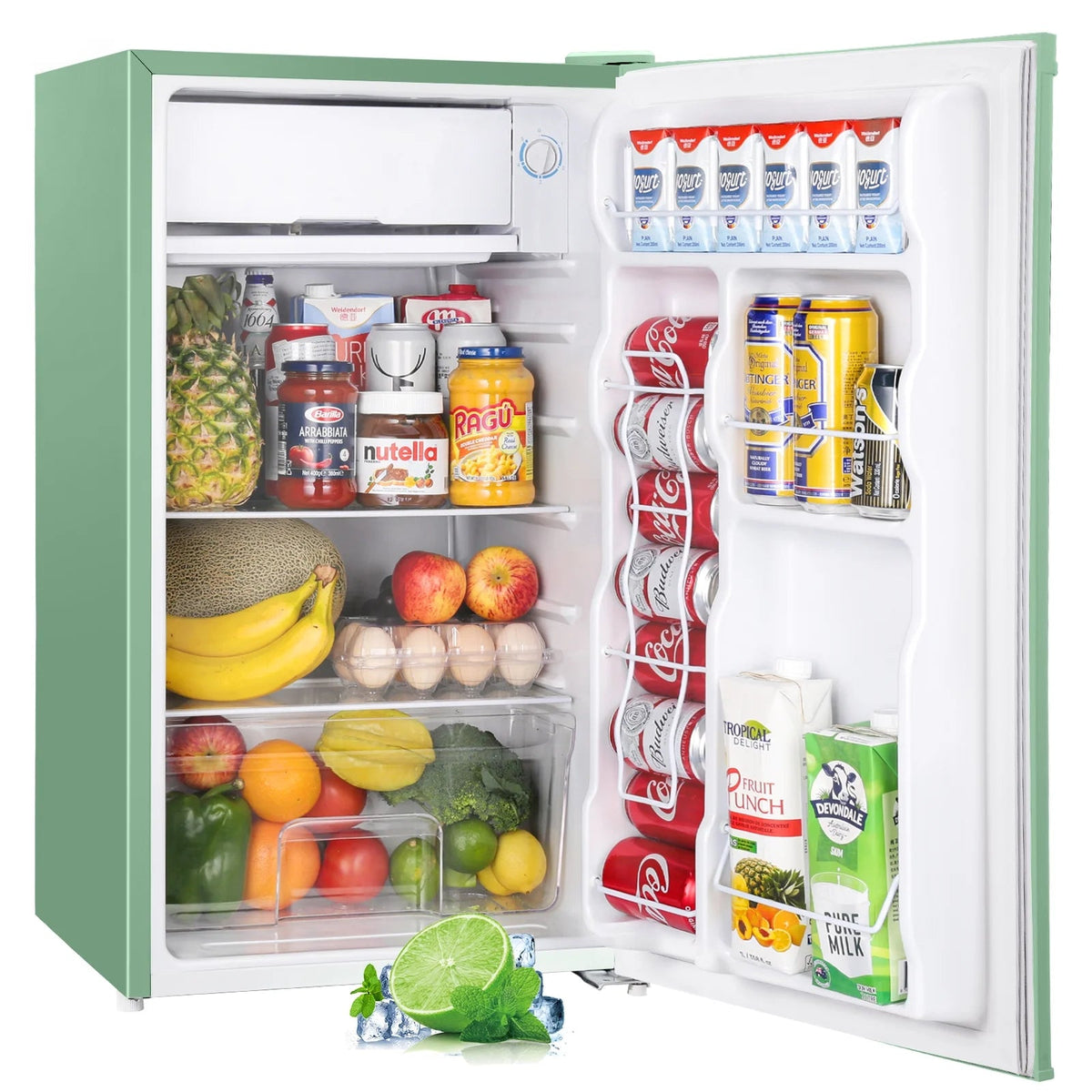 Upstreman 3.2 Cu.Ft. Single Door Mini Refrigerator With Freezer - BR321