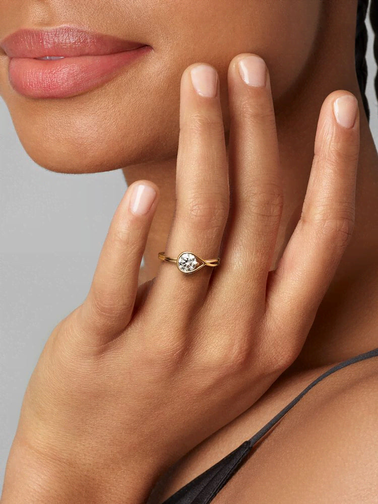 FINAL SALE - Pandora Infinite 14k Gold Lab-grown Diamond Ring