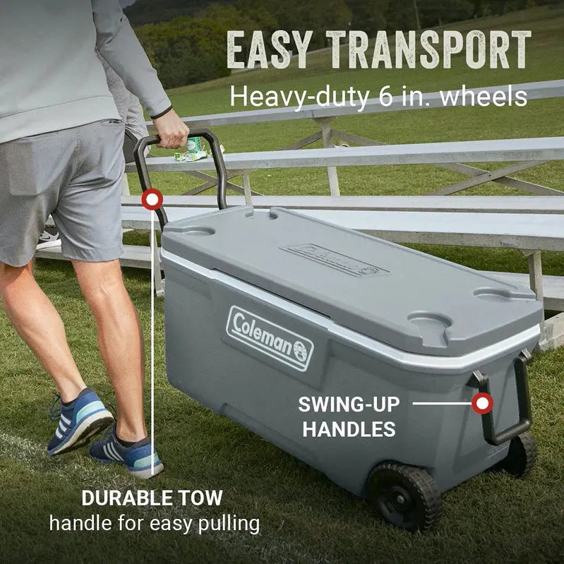 Coleman 100QT Wheeled Cooler With RCK Lid - 5863
