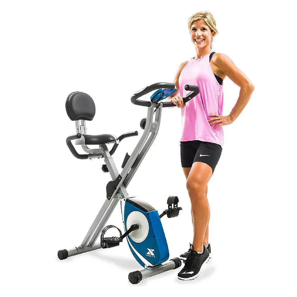 Fitness Folding Exercise Bike, Silver - FB350