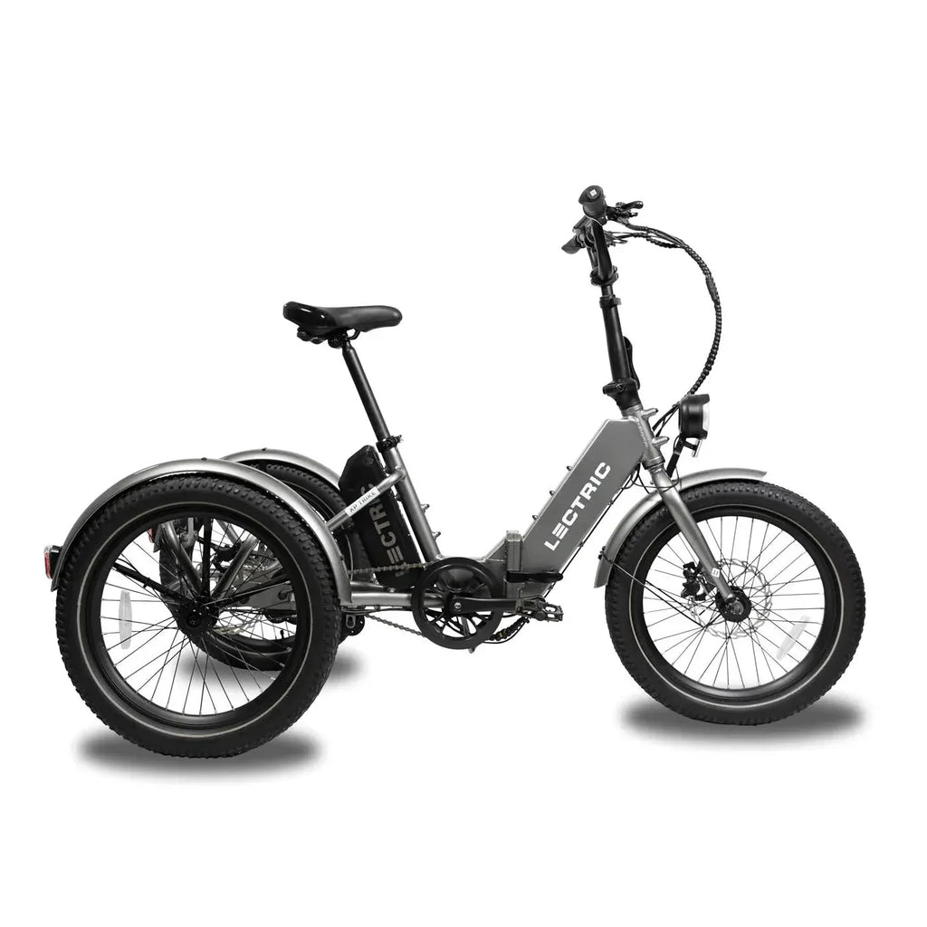 Lectric XP Trike Adult Folding 3-Wheel Electric Tricycle, Graphite, 500W, 20in x 4in Tires - XP Trike