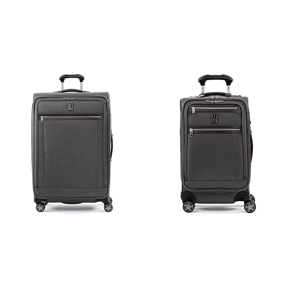 Travelpro Platinum Elite Softside Expandable Spinner Luggage, Vintage Grey, 2-Piece Set (21/29)