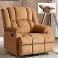 Lazy Boy Oversized Fabric Swivel Rocking Manual Recliner Chair, 37.8L*38.2W*41H, 155 Degrees