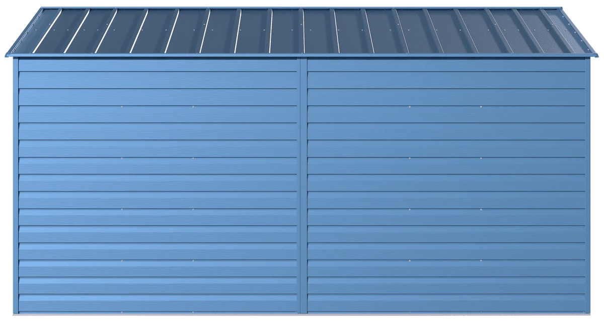 Arrow Select Steel Storage Shed, 10x14, Blue Grey