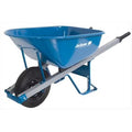 Jackson Steel Contractor Wheelbarrow, 6 Cubic Foot Capacity, 16 in Flat-Free Tire