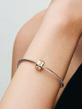 Clear Sparkling Row Clip Charm