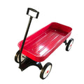 Synergistic Industrial Classic Pull Along Steel Wagon, Red, 39.00 x 18.00 x 33.00 Inches - SN-1817