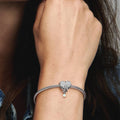 Sparkling Angel Wings & Heart Charm