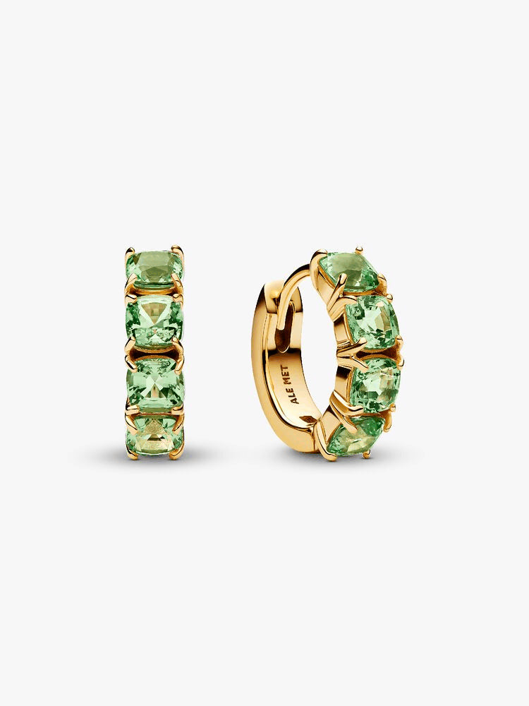 Sparkling Green Bracelet and Earring Set