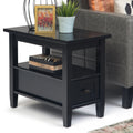Solid Wood Narrow Side Table, 14 in Wide, 24 in D x 14 in W x 20 in H