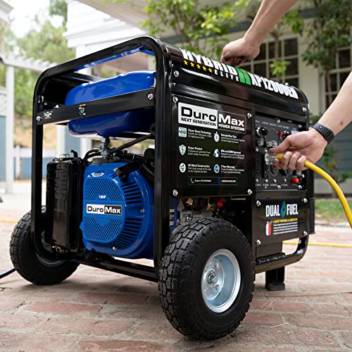 DuroMax Dual Fuel Generator 12,000W Gas/Propane, 457cc 4-Stroke - XP12000EH