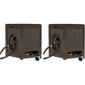Water-Powered Auto-Rewind Garden Hose Reel, Java, 125-Foot, 2-Pack