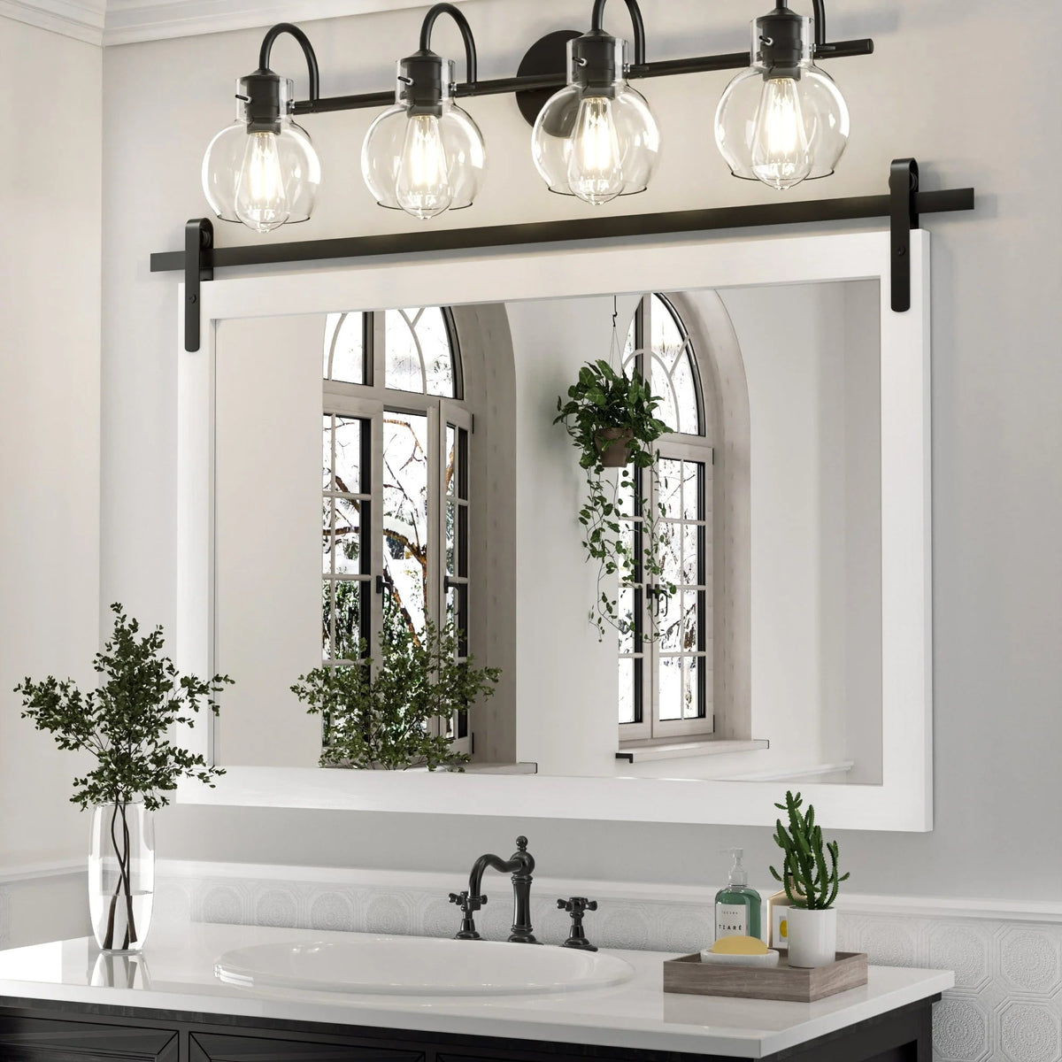 Rectangular Wall Mirror With Wood Frame, 18 x 26 in, 22 x 30 in, 24 x 36 in, or 40 x 26 in - Multiple Sizes