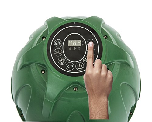 Bestway Coleman SaluSpa Inflatable Hot Tub Spa, Green & White, 77 in x 77 in x 28 in