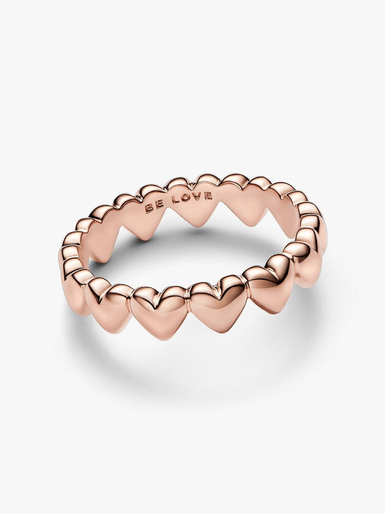 Row of Hearts Ring