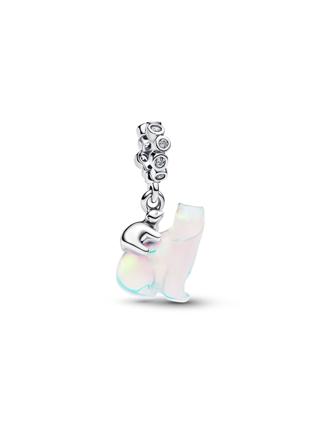 Polar Bear Mother & Cub Dangle Charm