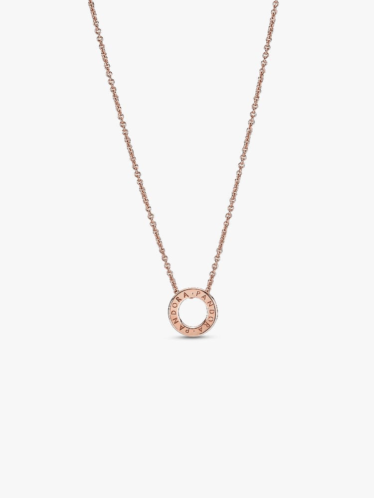 Pandora Logo Pavé Circle Collier Necklace