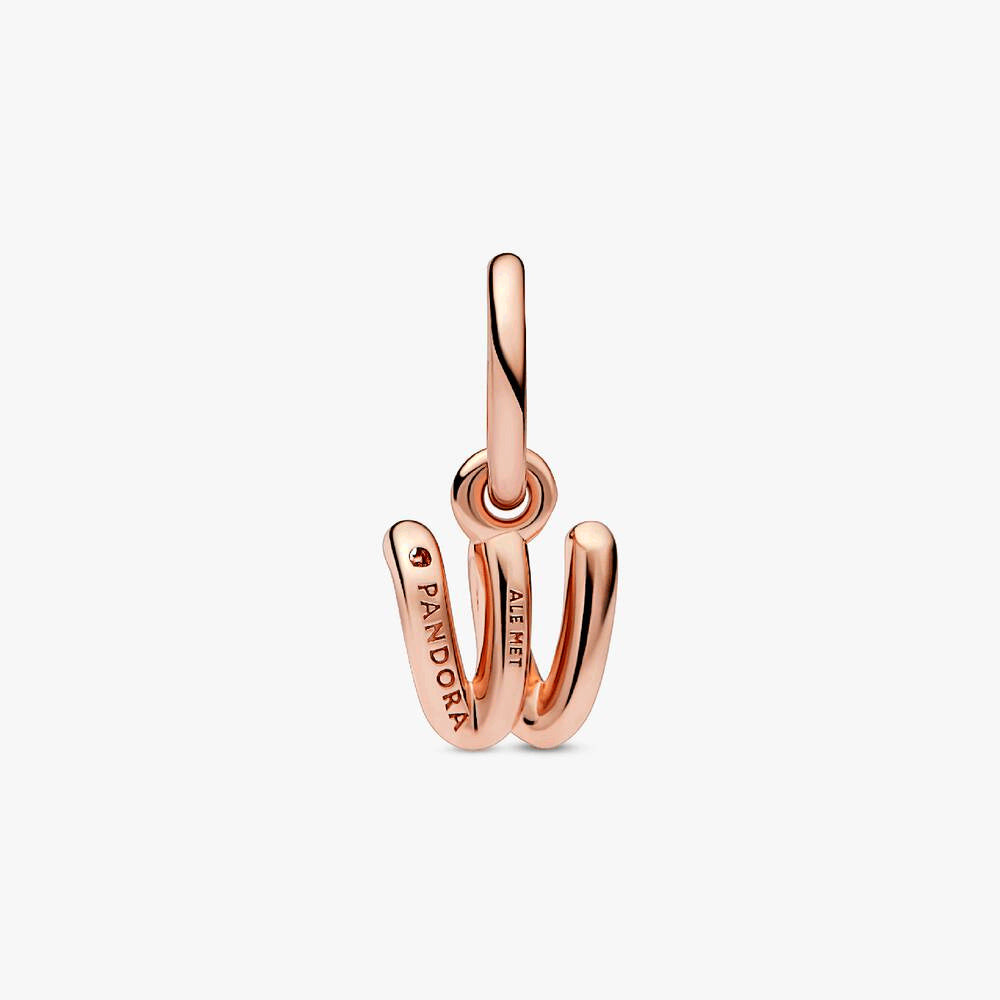FINAL SALE - Letter W Script Alphabet Dangle Charm