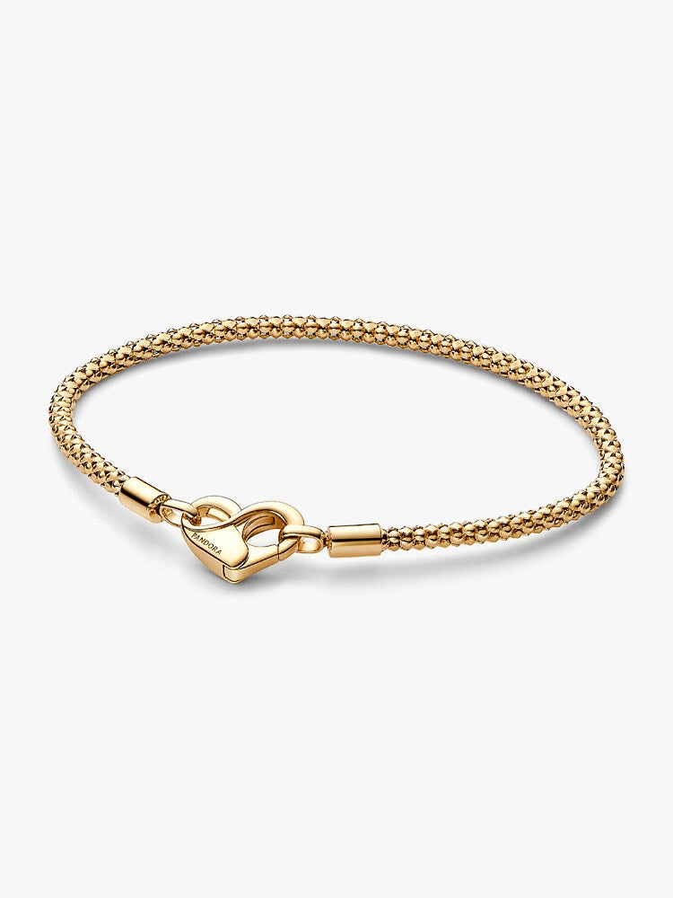 Golden Rose in Bloom Charm Bracelet Set