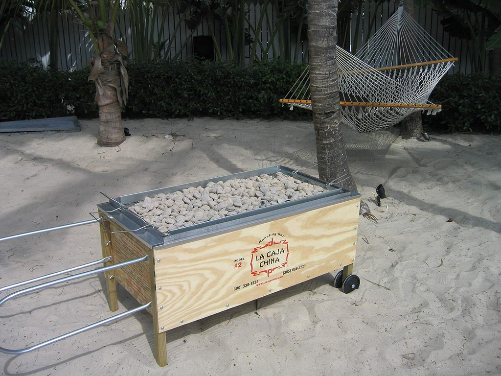 LA CAJA CHINA Pig Roaster, 100 LB Capacity, 48in L x 24in W x 24in H - Model #2