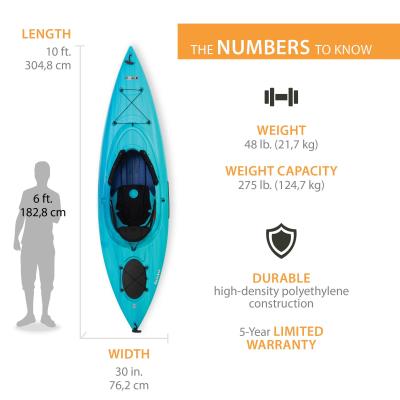 Lifetime Guster 100 Sit-In Kayak, 10 ft, 2-Pack - 457