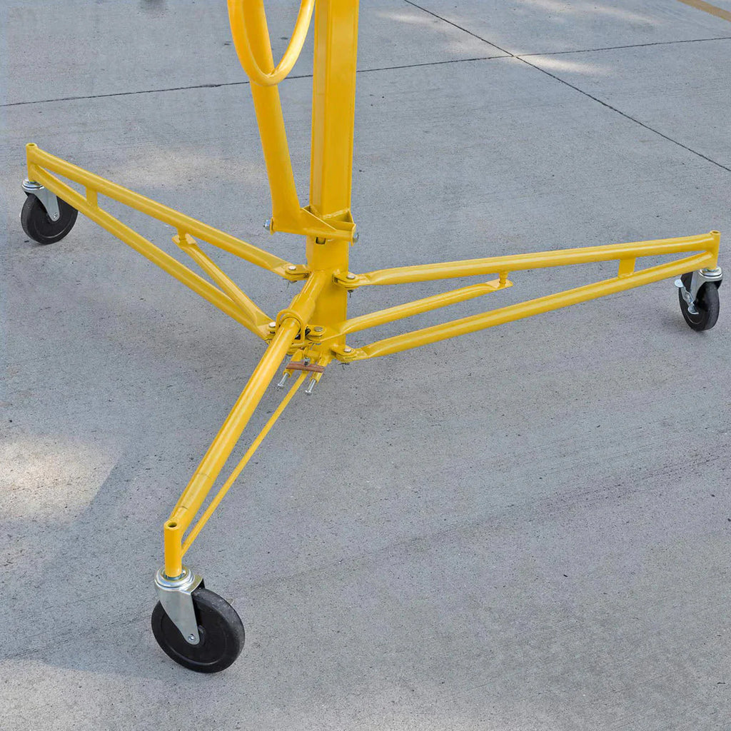 Stark USA Drywall Lift 11-ft Yellow Rolling Panel Hoist - 65044