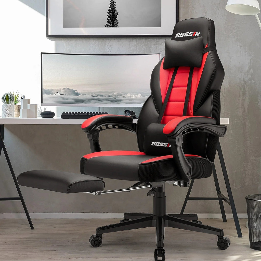 Racing Style Gaming Chair, 300 lbs Big And Tall High Back Computer Chair
