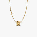 Letter R Charm Necklace