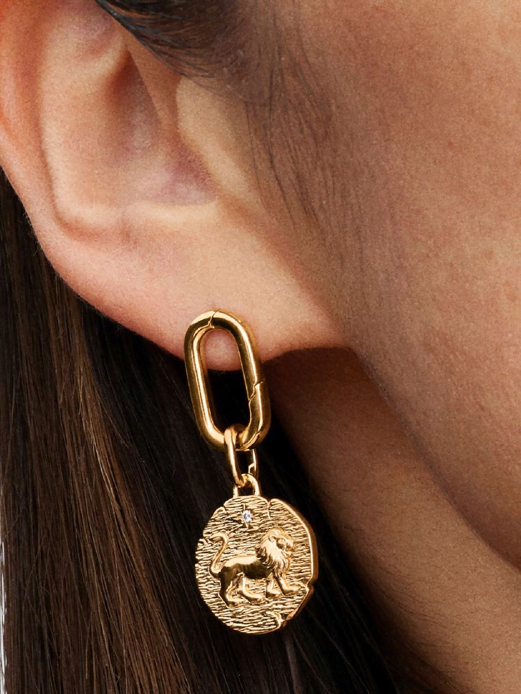 Lion Medallion Charm