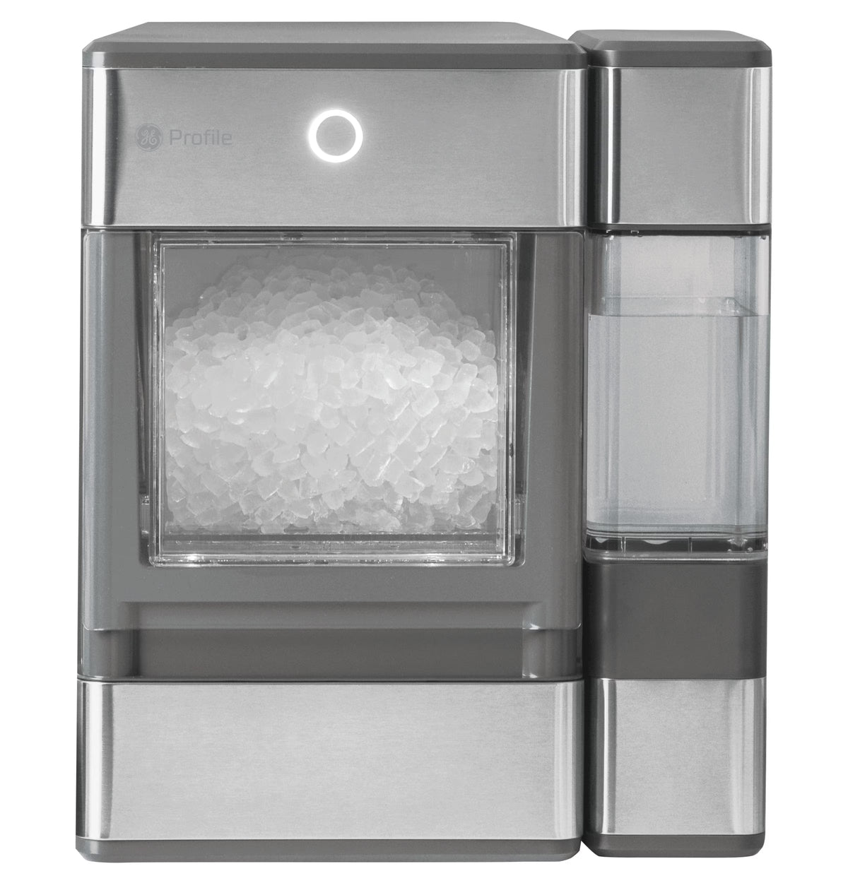 GE Profile Countertop Nugget Ice Maker With Side Tank, Stainless Steel, 33 lbs Daily Ice Production - Opal