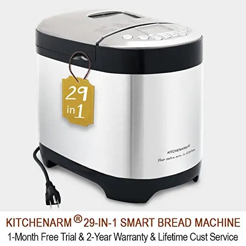KitchenArm 29-in-1 Smart Bread Maker With Gluten Free Setting