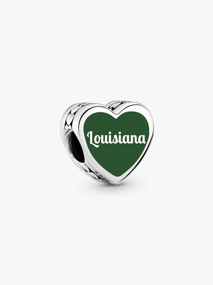 Louisiana Heart Charm